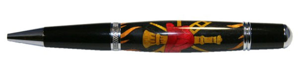 Fireman with Flames Inlay Kit